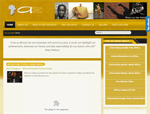 Tablet Screenshot of africaourafrica.com